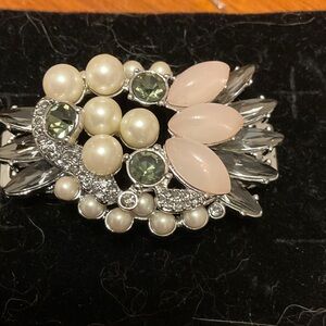 Stella & Dot Pink, Pearl & Green Crystal Bracelet Charm Keep Collection